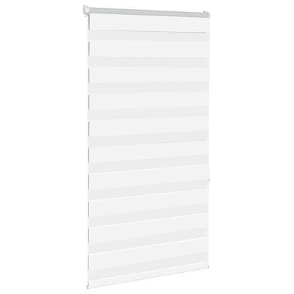 vidaXL Doppelrollo Weiß 80x150 cm Stoffbreite 75,9 cm Polyester