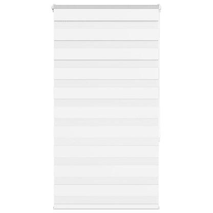 vidaXL Doppelrollo Weiß 85x150 cm Stoffbreite 80,9 cm Polyester