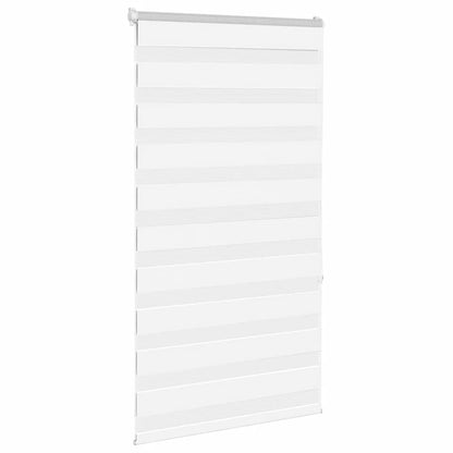 vidaXL Doppelrollo Weiß 85x150 cm Stoffbreite 80,9 cm Polyester