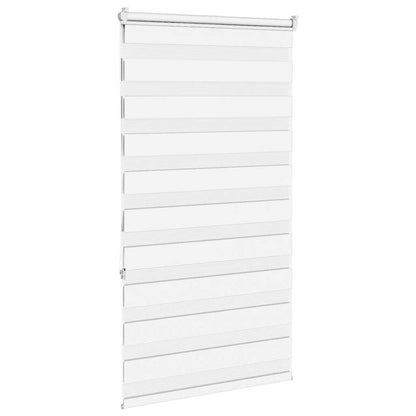 vidaXL Doppelrollo Weiß 85x150 cm Stoffbreite 80,9 cm Polyester