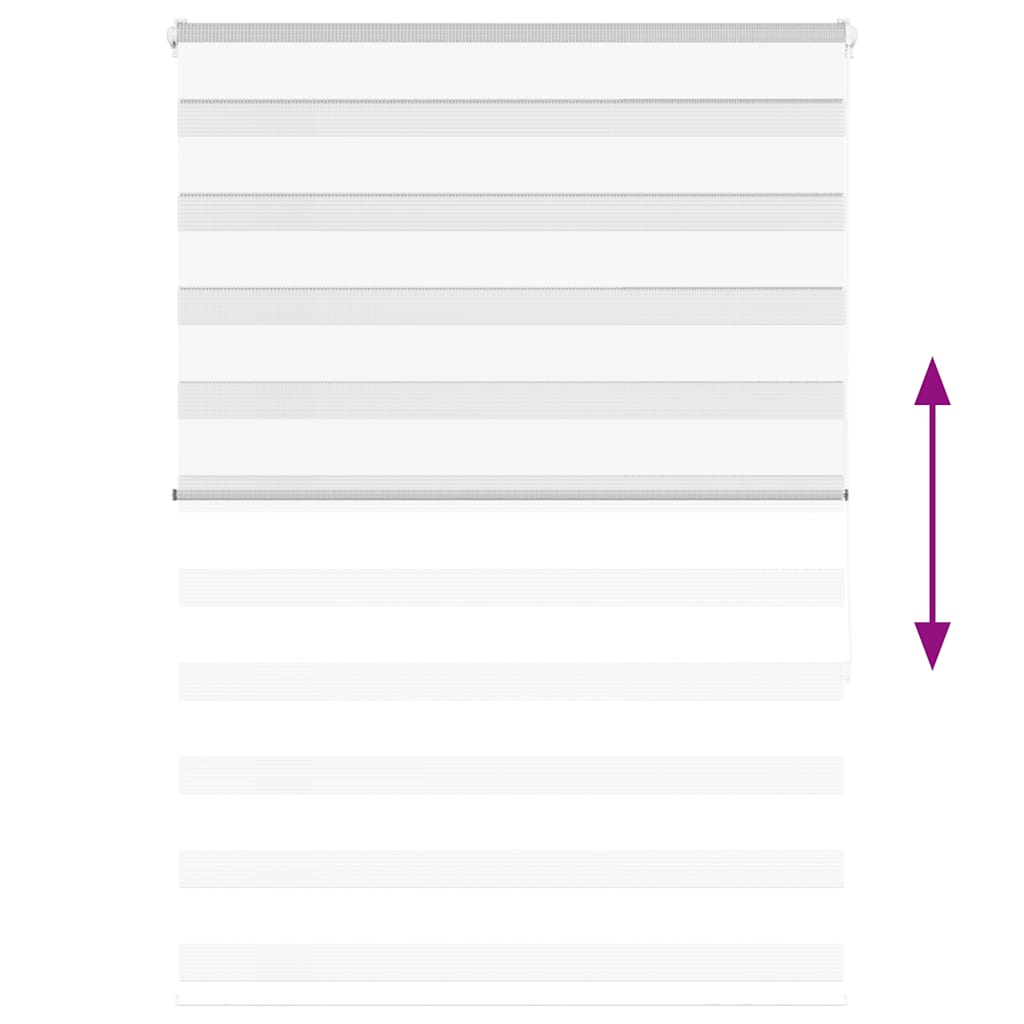 Doppelrollo Weiß 95x150 cm Stoffbreite 90,9 cm Polyester