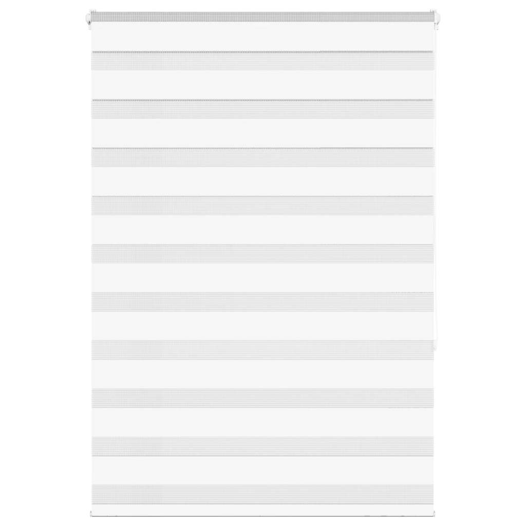 vidaXL Doppelrollo Weiß 110x150 cm Stoffbreite 105,9 cm Polyester