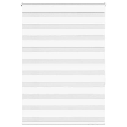 vidaXL Doppelrollo Weiß 110x150 cm Stoffbreite 105,9 cm Polyester