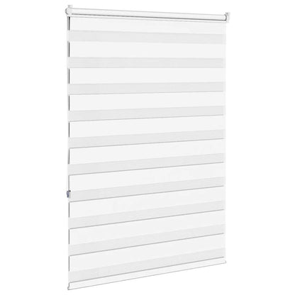 vidaXL Doppelrollo Weiß 110x150 cm Stoffbreite 105,9 cm Polyester