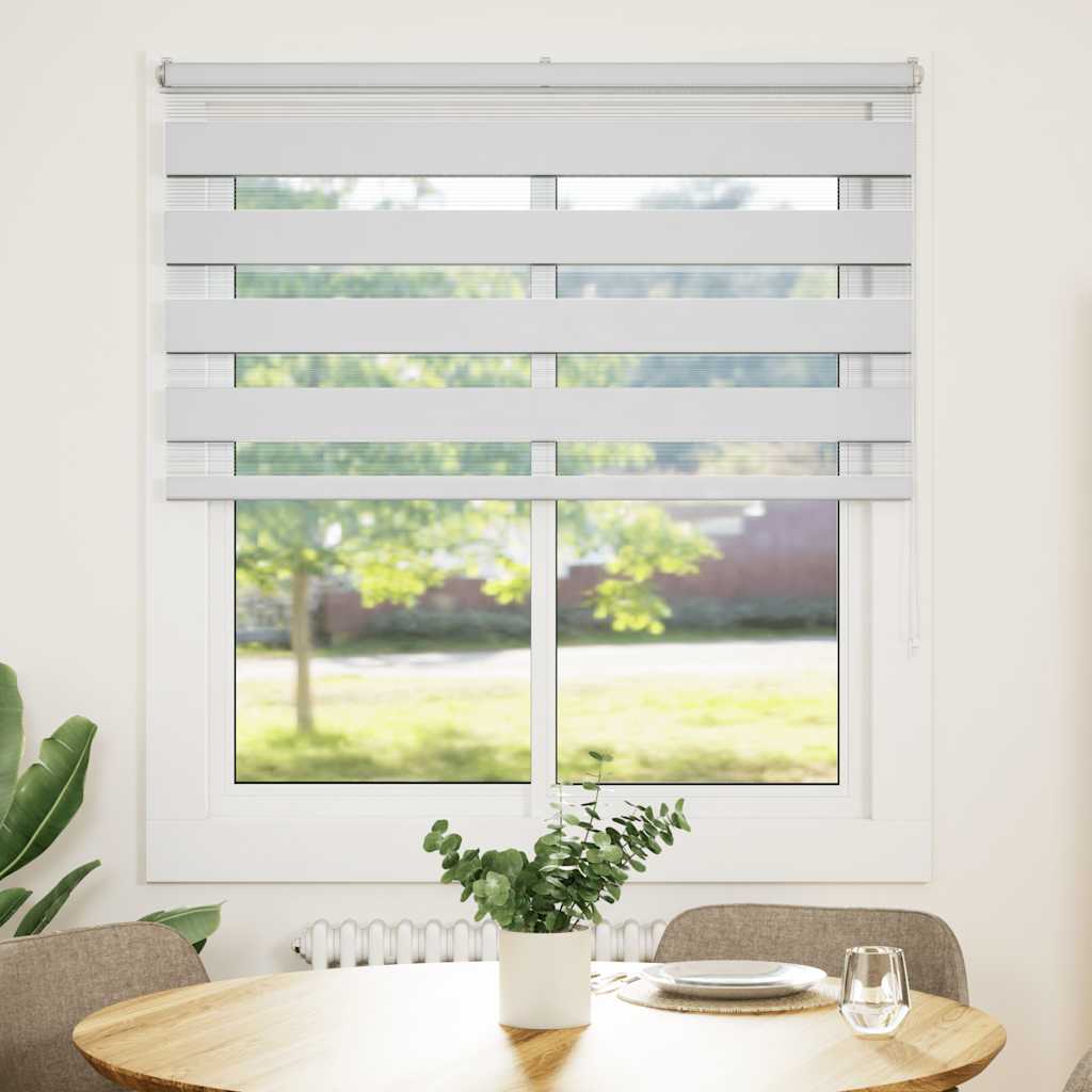 Doppelrollo Weiß 130x150 cm Stoffbreite 125,9 cm Polyester