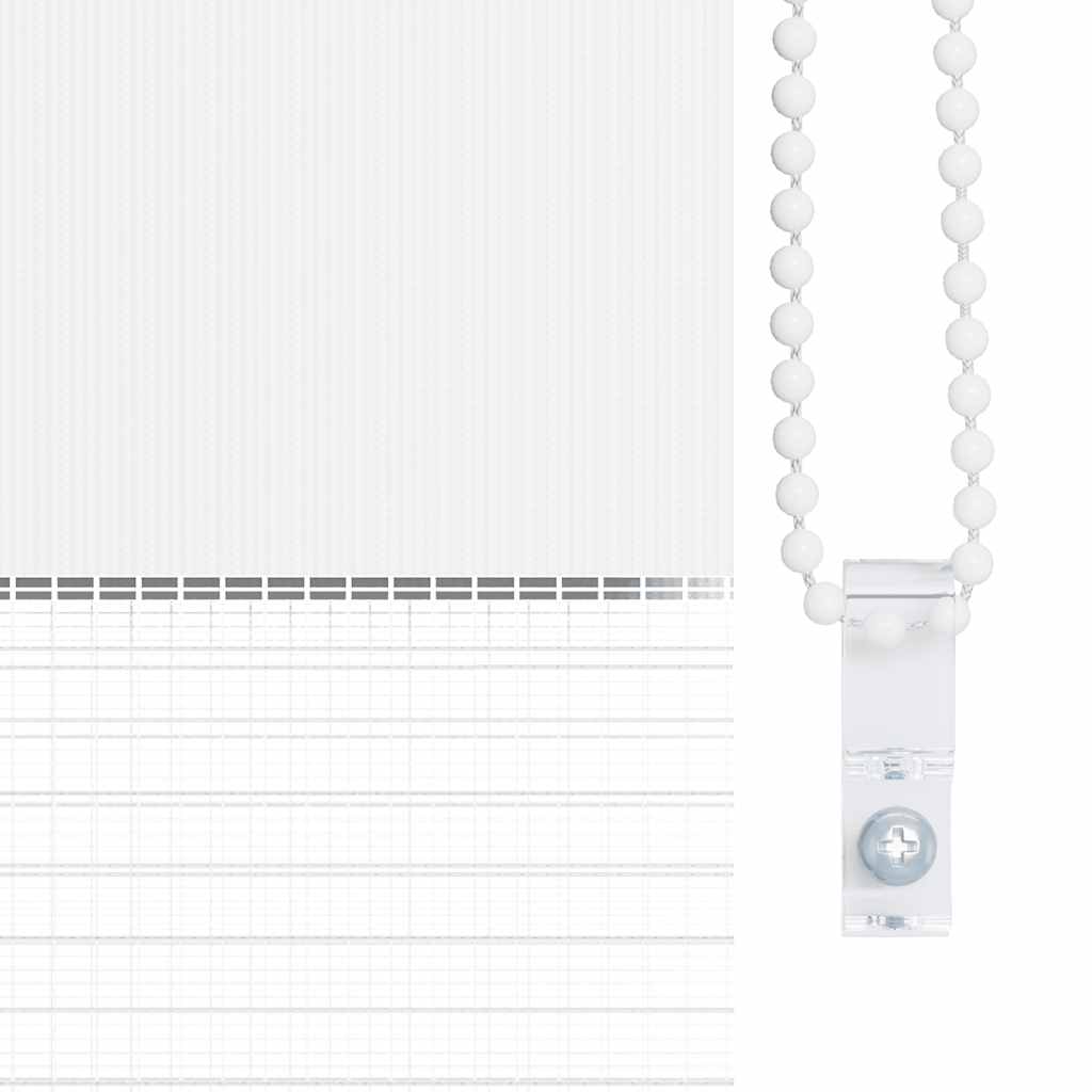 Doppelrollo Weiß 130x150 cm Stoffbreite 125,9 cm Polyester