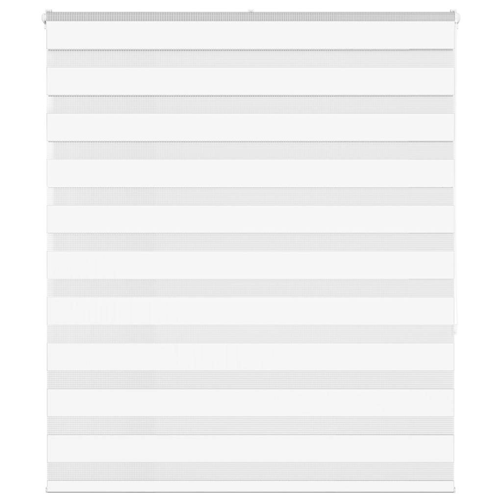 vidaXL Doppelrollo Weiß 135x150 cm Stoffbreite 130,9 cm Polyester