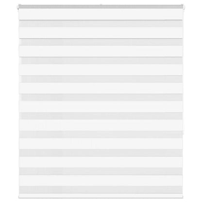 vidaXL Doppelrollo Weiß 135x150 cm Stoffbreite 130,9 cm Polyester