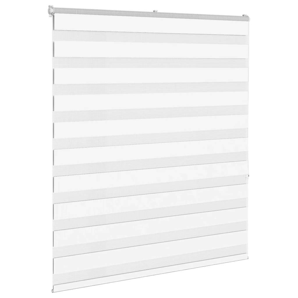 vidaXL Doppelrollo Weiß 135x150 cm Stoffbreite 130,9 cm Polyester
