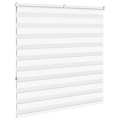 vidaXL Doppelrollo Weiß 145x150 cm Stoffbreite 140,9 cm Polyester