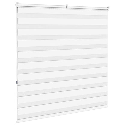 vidaXL Doppelrollo Weiß 150x150 cm Stoffbreite 145,9 cm Polyester