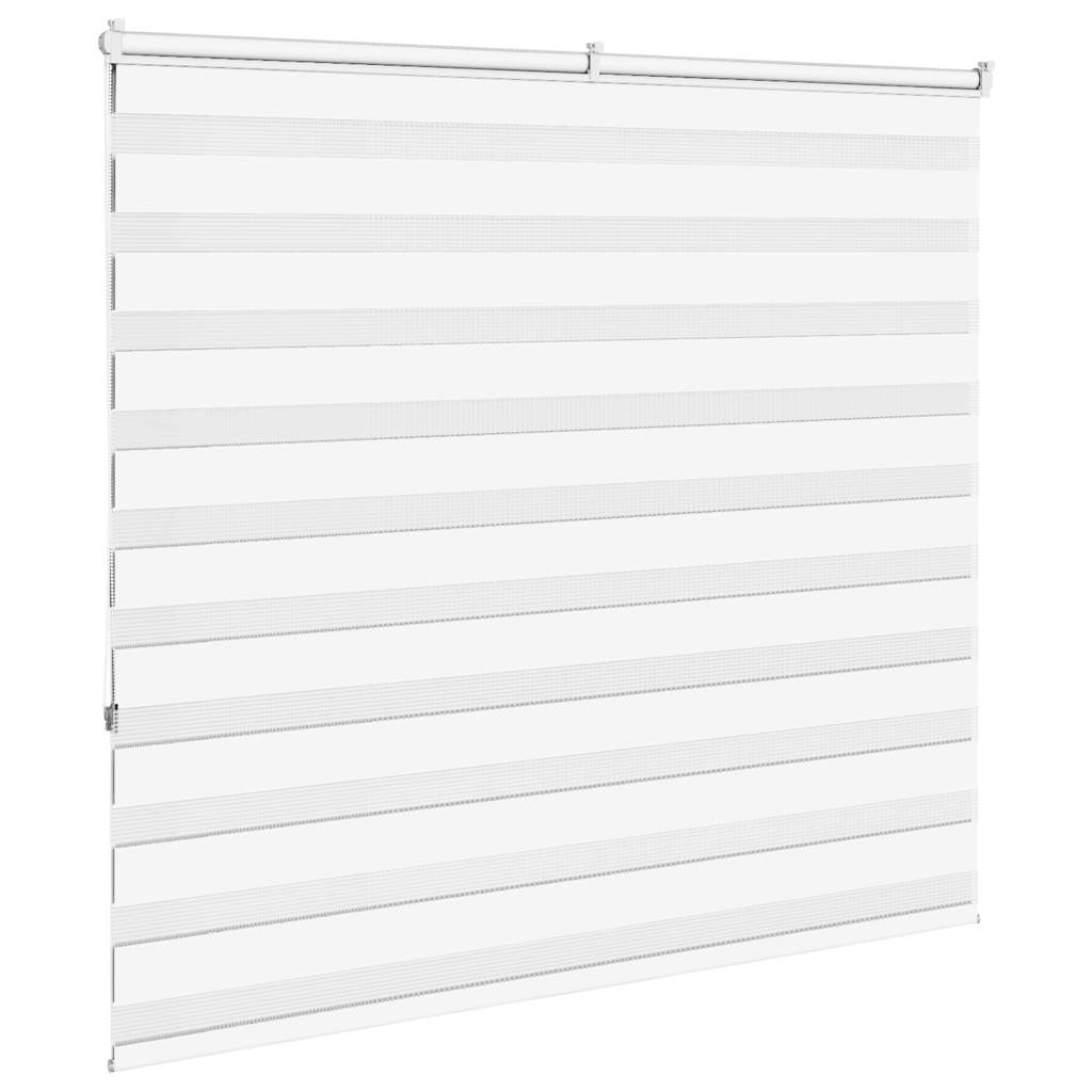 vidaXL Doppelrollo Weiß 160x150 cm Stoffbreite 155,9 cm Polyester