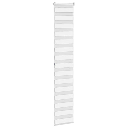 vidaXL Doppelrollo Weiß 40x200 cm Stoffbreite 35,9 cm Polyester