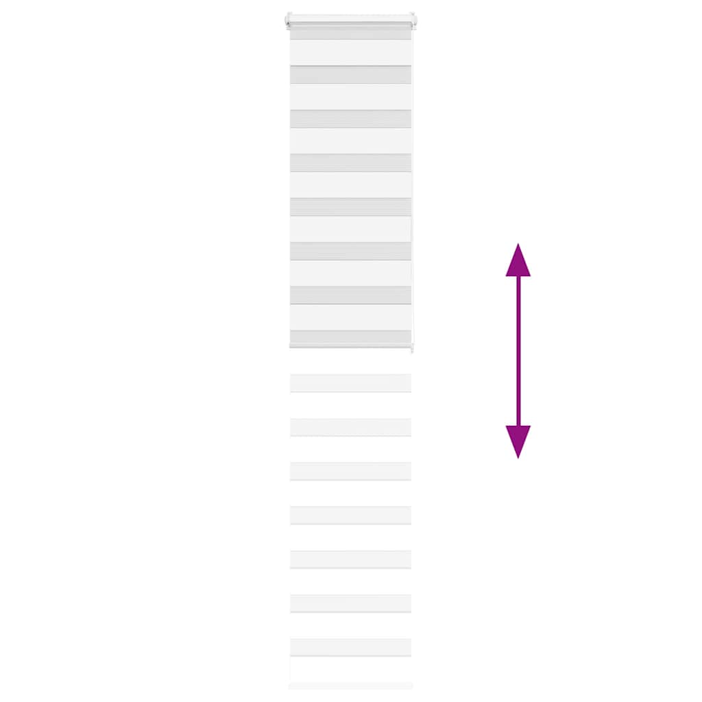 Doppelrollo Weiß 50x200 cm Stoffbreite 45,9 cm Polyester