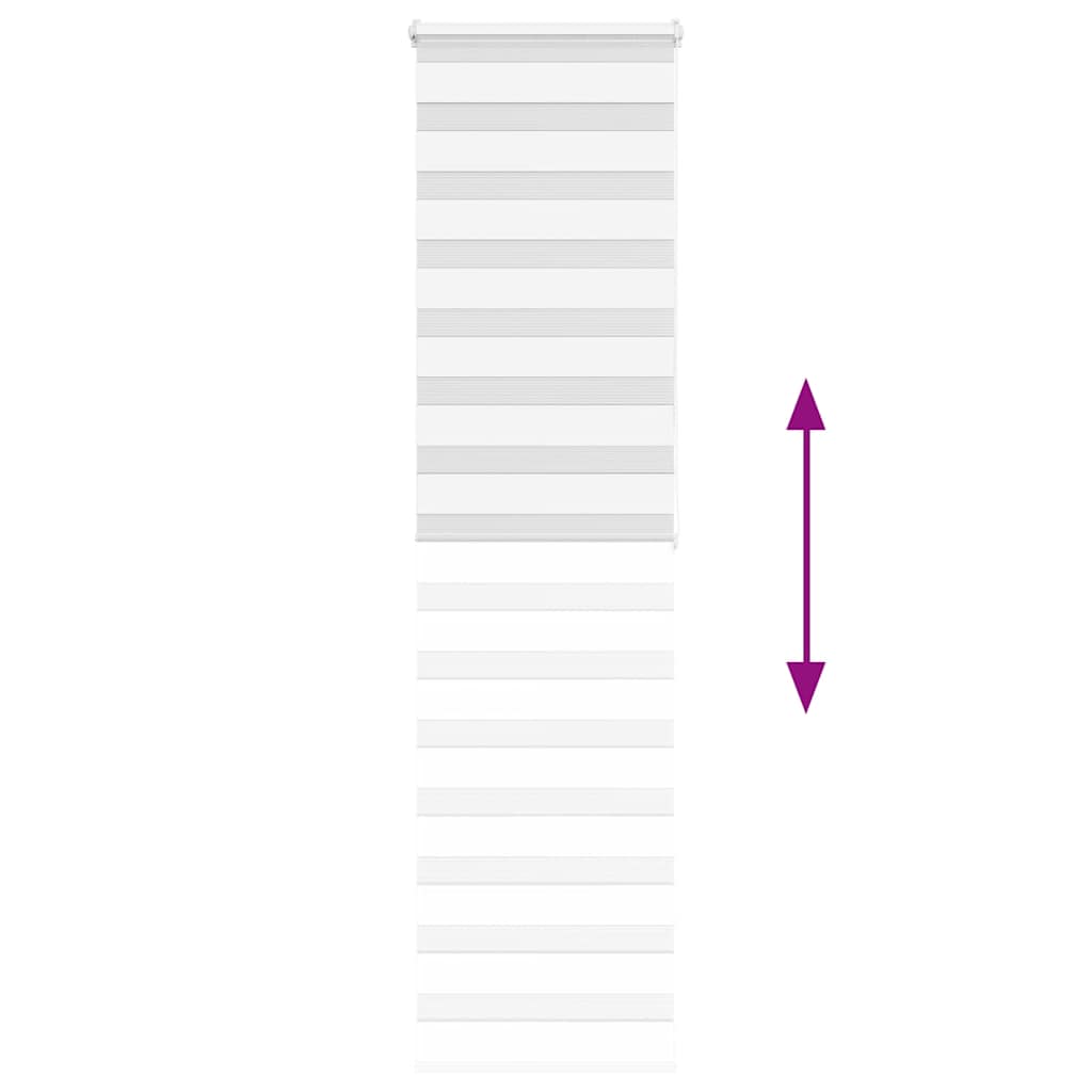 Doppelrollo Weiß 55x200 cm Stoffbreite 50,9 cm Polyester