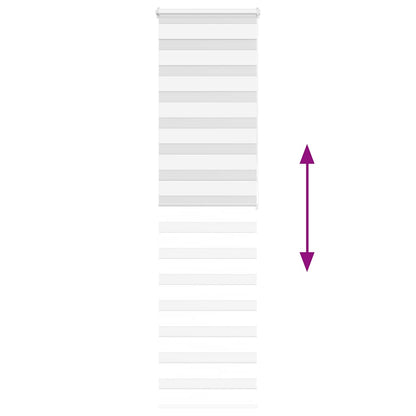 Doppelrollo Weiß 65x200 cm Stoffbreite 60,9 cm Polyester