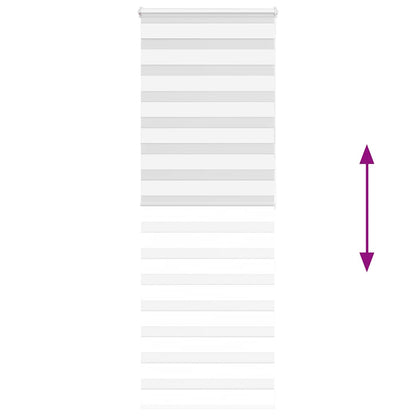 Doppelrollo Weiß 80x200 cm Stoffbreite 75,9 cm Polyester