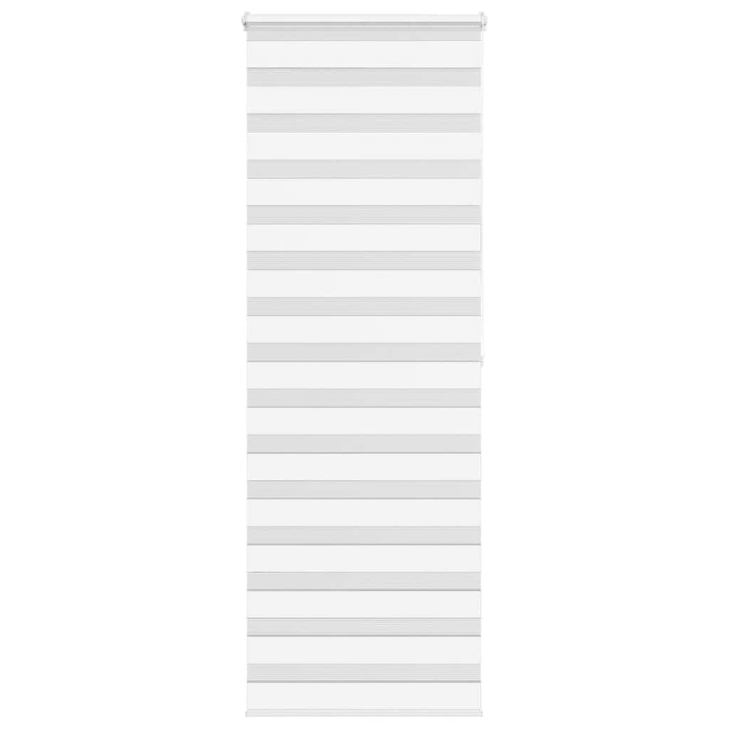 vidaXL Doppelrollo Weiß 85x200 cm Stoffbreite 80,9 cm Polyester