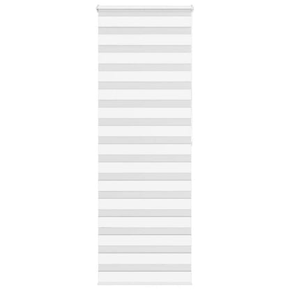 vidaXL Doppelrollo Weiß 85x200 cm Stoffbreite 80,9 cm Polyester