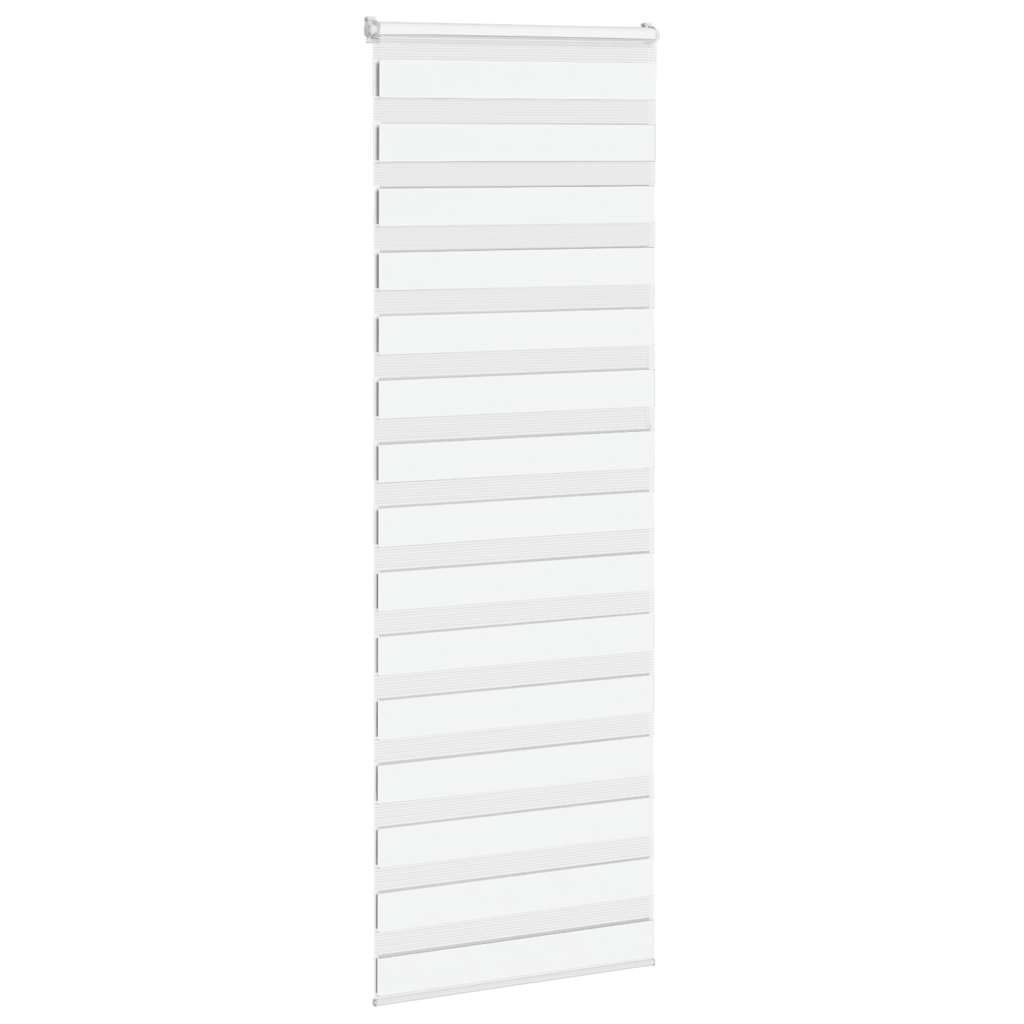 vidaXL Doppelrollo Weiß 85x200 cm Stoffbreite 80,9 cm Polyester