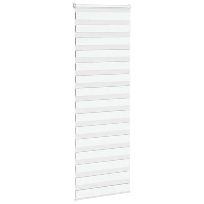 vidaXL Doppelrollo Weiß 85x200 cm Stoffbreite 80,9 cm Polyester