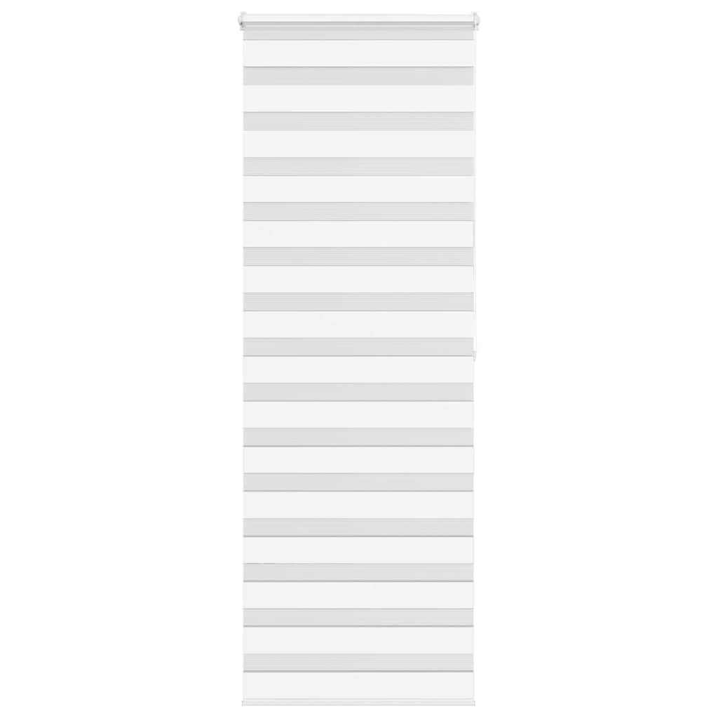 vidaXL Doppelrollo Weiß 90x200 cm Stoffbreite 85,9 cm Polyester