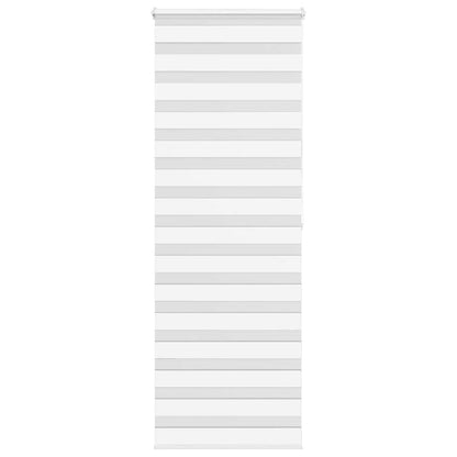 vidaXL Doppelrollo Weiß 90x200 cm Stoffbreite 85,9 cm Polyester