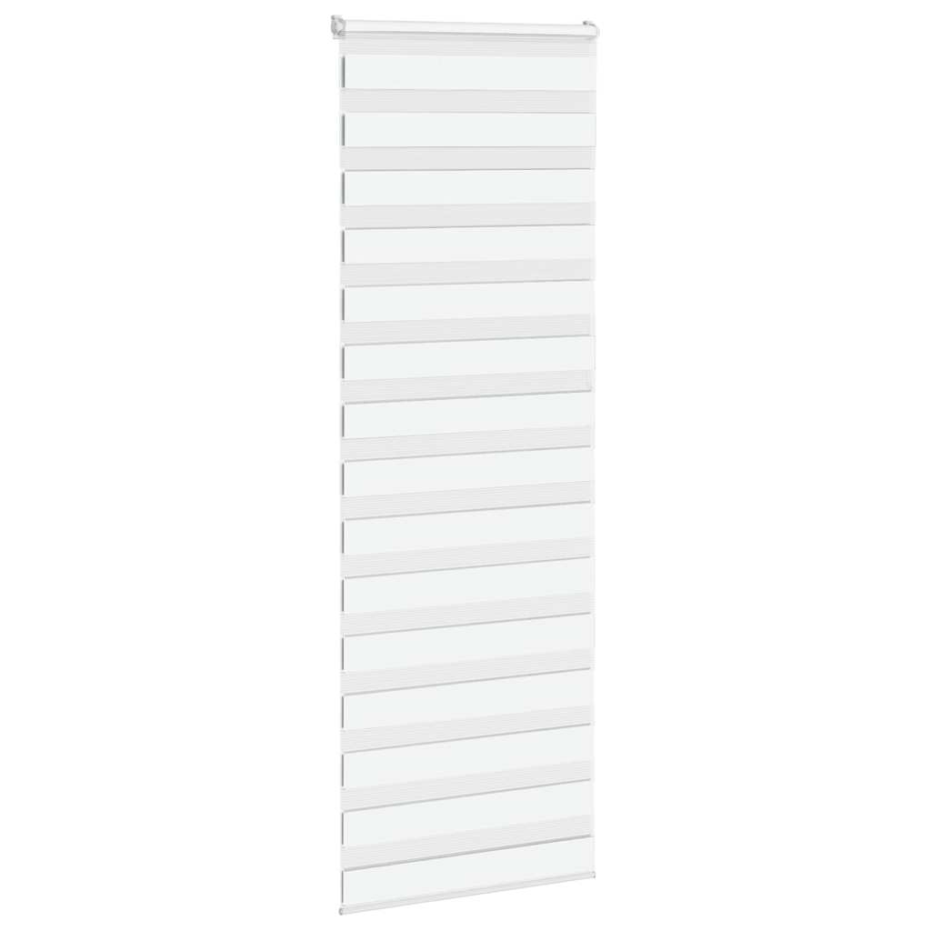 vidaXL Doppelrollo Weiß 90x200 cm Stoffbreite 85,9 cm Polyester