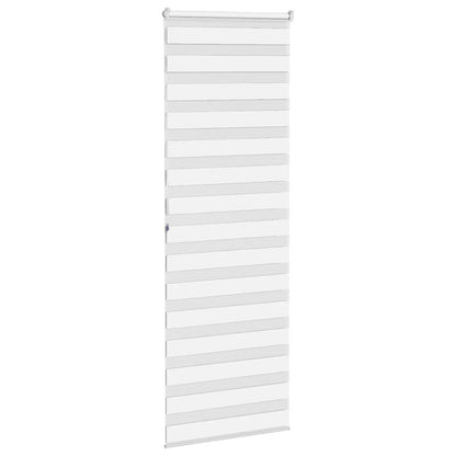 vidaXL Doppelrollo Weiß 90x200 cm Stoffbreite 85,9 cm Polyester