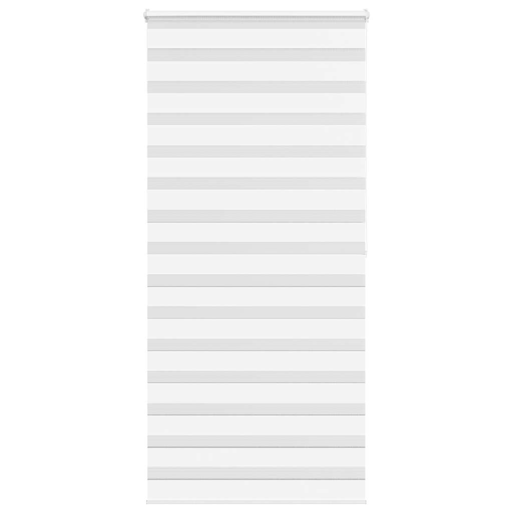 vidaXL Doppelrollo Weiß 95x200 cm Stoffbreite 90,9 cm Polyester