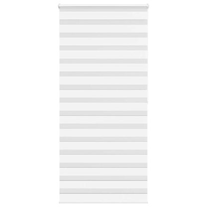 vidaXL Doppelrollo Weiß 95x200 cm Stoffbreite 90,9 cm Polyester