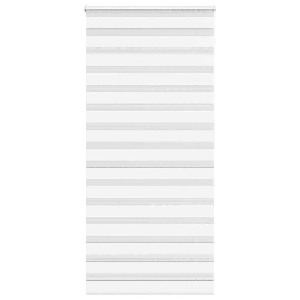 vidaXL Doppelrollo Weiß 105x200 cm Stoffbreite 100,9 cm Polyester