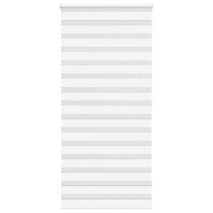 vidaXL Doppelrollo Weiß 105x200 cm Stoffbreite 100,9 cm Polyester
