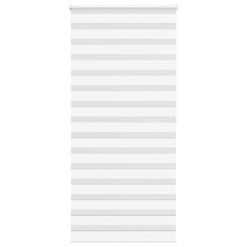 vidaXL Doppelrollo Weiß 115x200 cm Stoffbreite 110,9 cm Polyester
