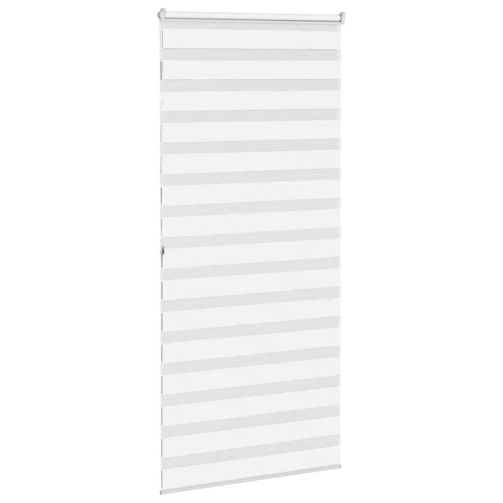 vidaXL Doppelrollo Weiß 115x200 cm Stoffbreite 110,9 cm Polyester