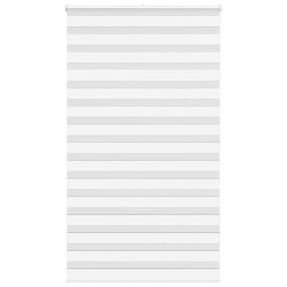vidaXL Doppelrollo Weiß 125x200 cm Stoffbreite 120,9 cm Polyester