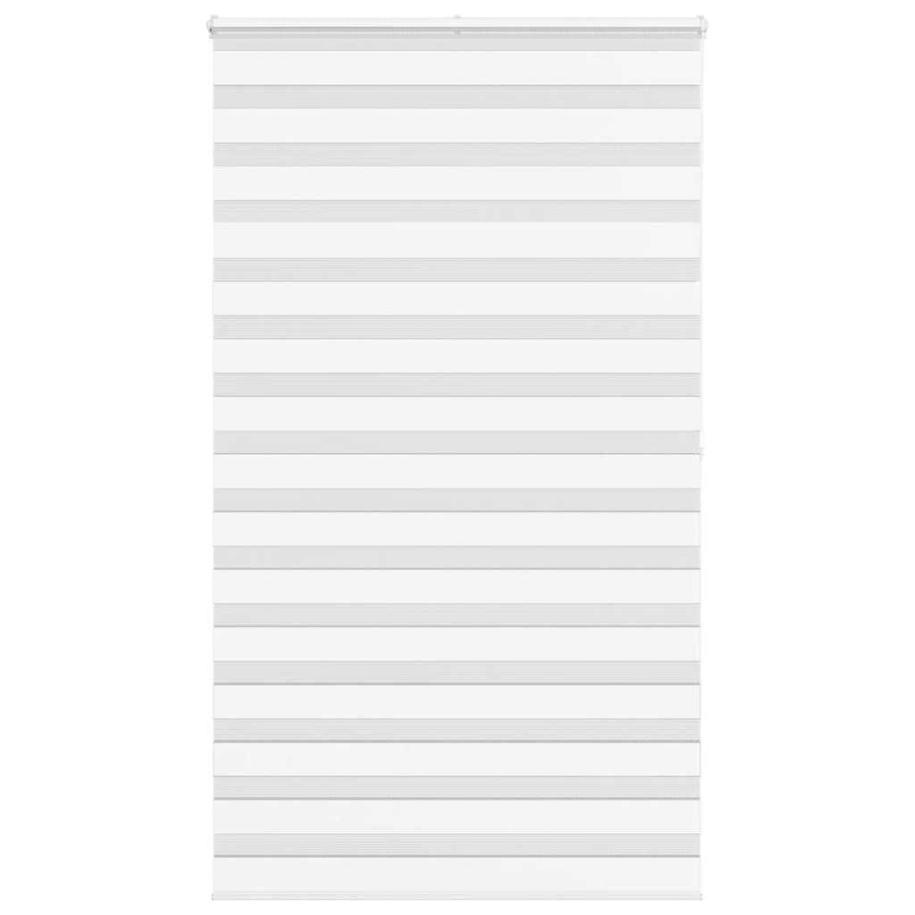 vidaXL Doppelrollo Weiß 130x200 cm Stoffbreite 125,9 cm Polyester