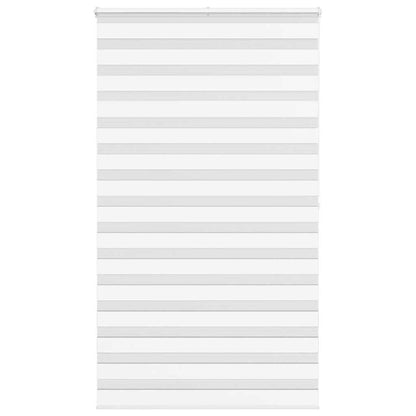 vidaXL Doppelrollo Weiß 135x200 cm Stoffbreite 130,9 cm Polyester