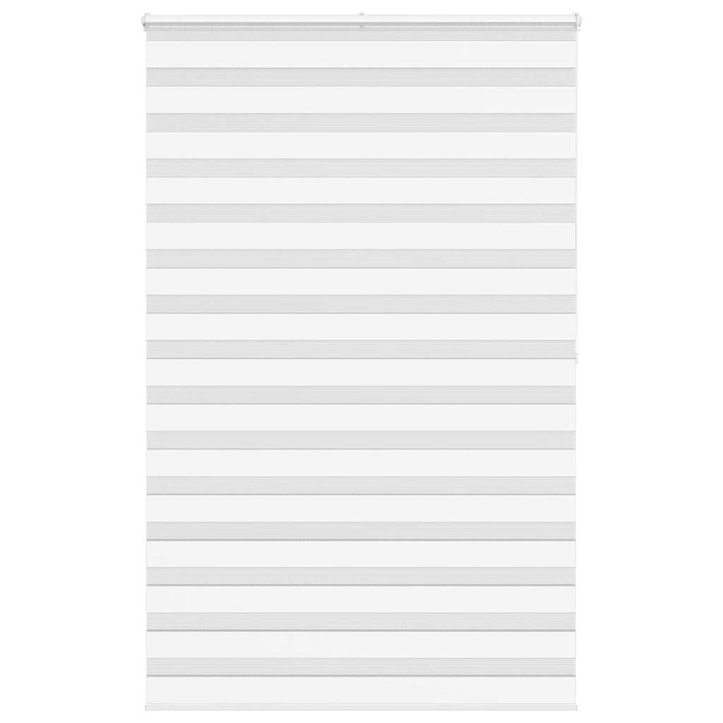 vidaXL Doppelrollo Weiß 145x200 cm Stoffbreite 140,9 cm Polyester