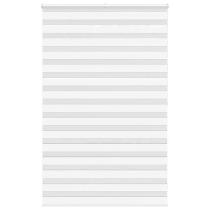 vidaXL Doppelrollo Weiß 145x200 cm Stoffbreite 140,9 cm Polyester