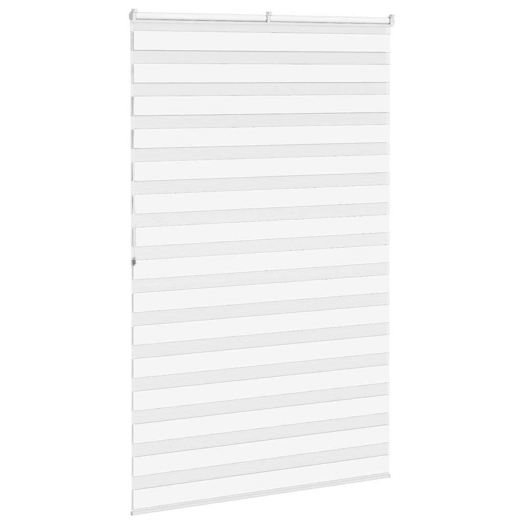 vidaXL Doppelrollo Weiß 150x200 cm Stoffbreite 145,9 cm Polyester
