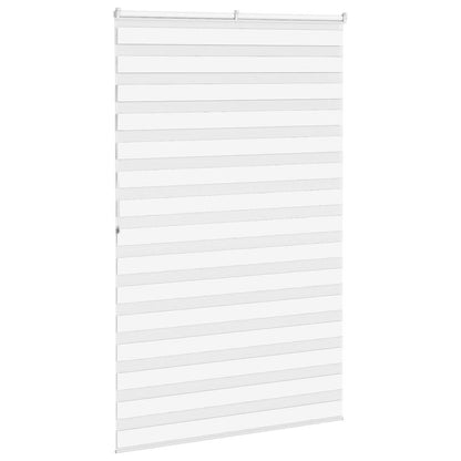 vidaXL Doppelrollo Weiß 150x200 cm Stoffbreite 145,9 cm Polyester