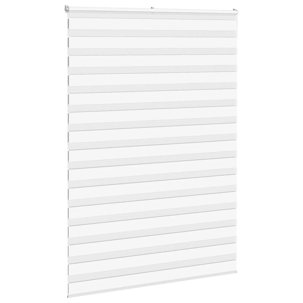 vidaXL Doppelrollo Weiß 155x200 cm Stoffbreite 150,9 cm Polyester