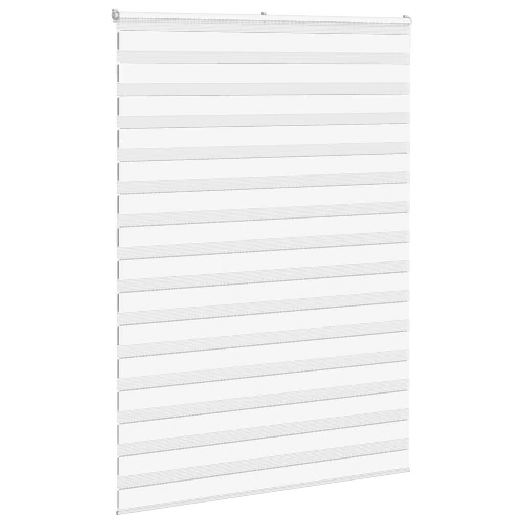 vidaXL Doppelrollo Weiß 160x200 cm Stoffbreite 155,9 cm Polyester