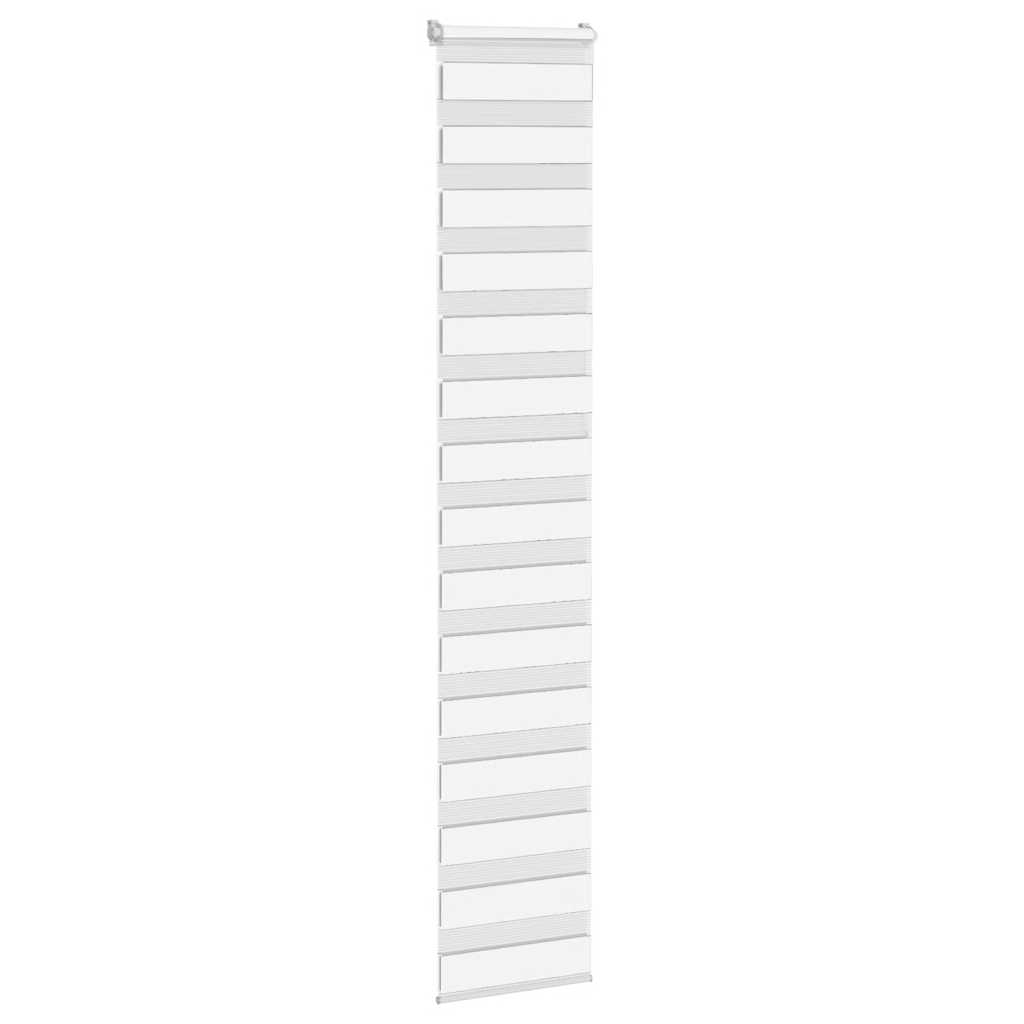 vidaXL Doppelrollo Weiß 40x230 cm Stoffbreite 35,9 cm Polyester