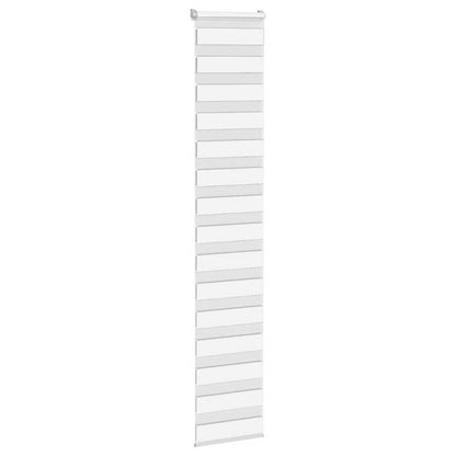 vidaXL Doppelrollo Weiß 40x230 cm Stoffbreite 35,9 cm Polyester
