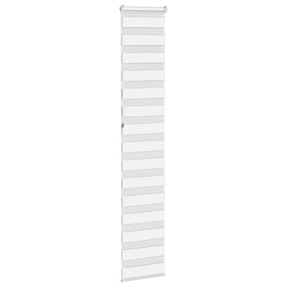 vidaXL Doppelrollo Weiß 40x230 cm Stoffbreite 35,9 cm Polyester