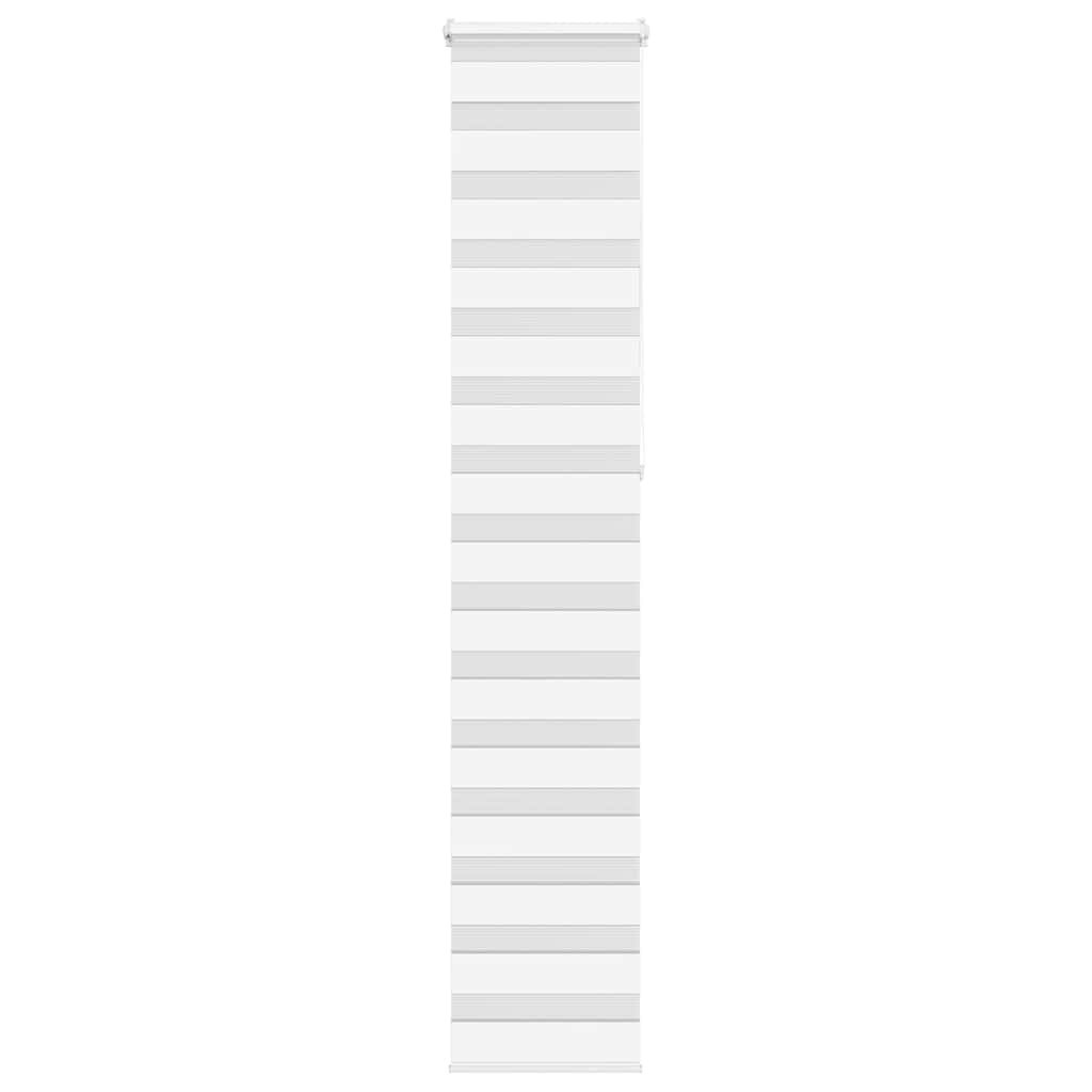 vidaXL Double store enrouleur Blanc 45x230 cm Largeur du tissu 40,9 cm Polyester