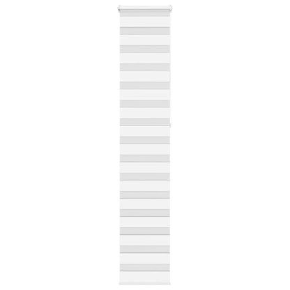 vidaXL Double store enrouleur Blanc 45x230 cm Largeur du tissu 40,9 cm Polyester
