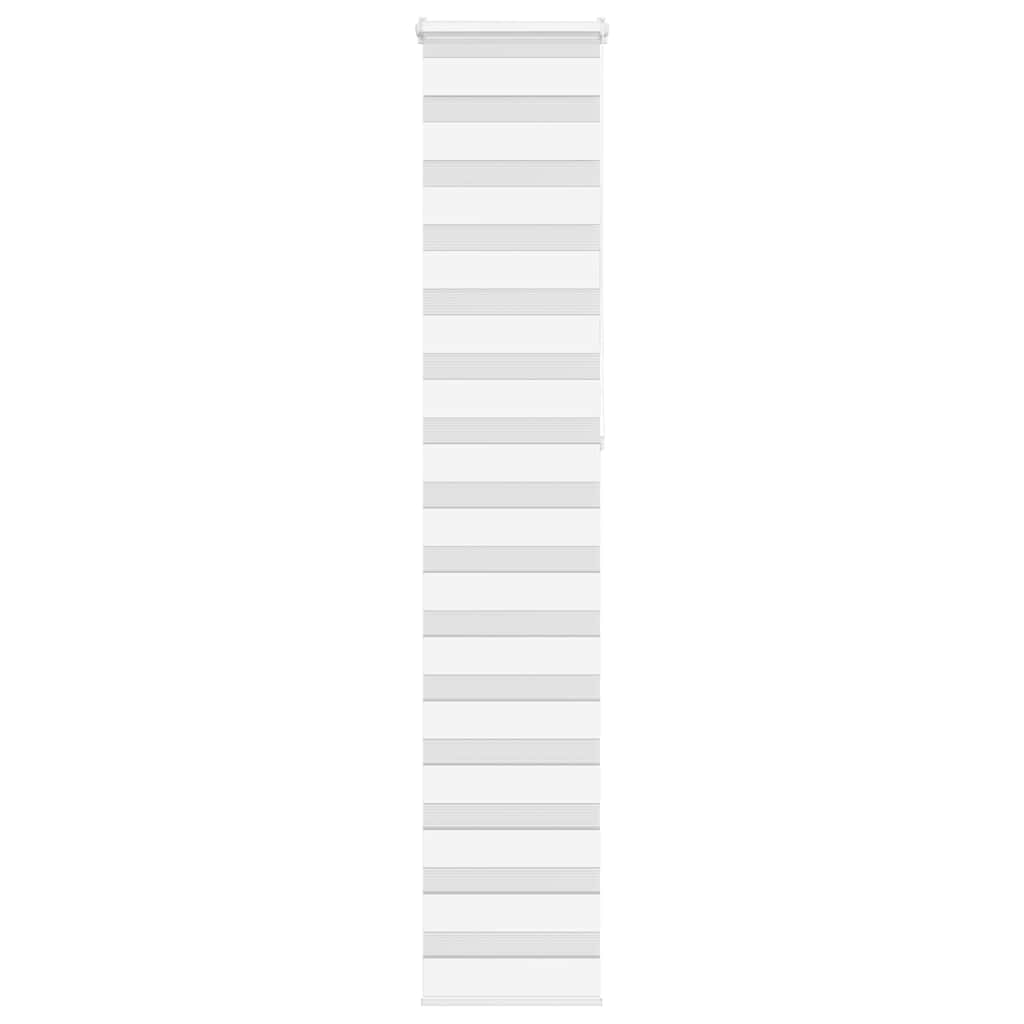 vidaXL Doppelrollo Weiß 50x230 cm Stoffbreite 45,9 cm Polyester